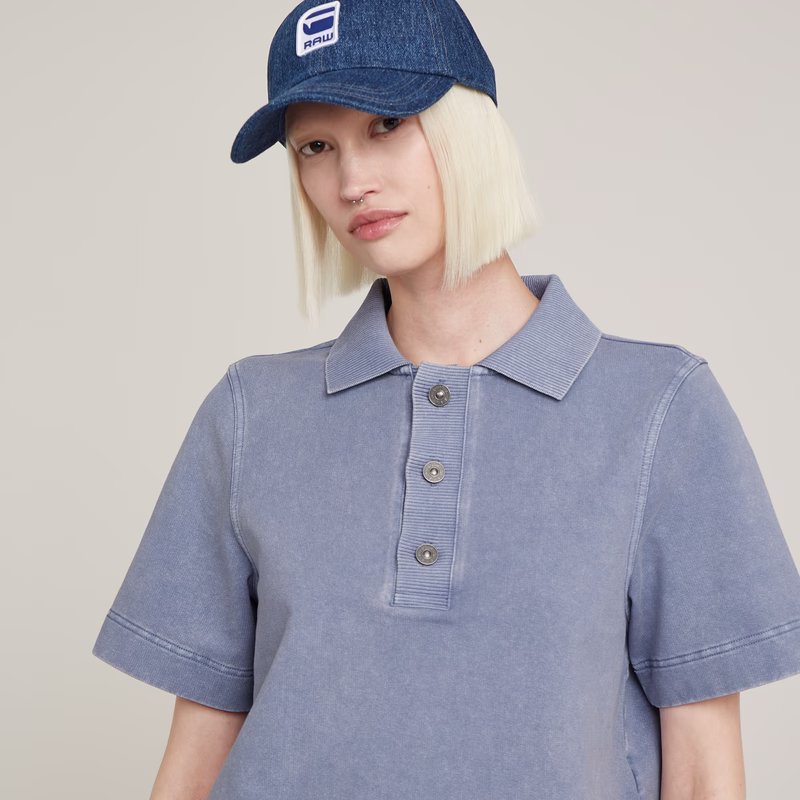 Overdyed Polo Sweater