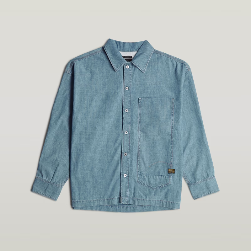 Long Pocket Boxy Fit Shirt