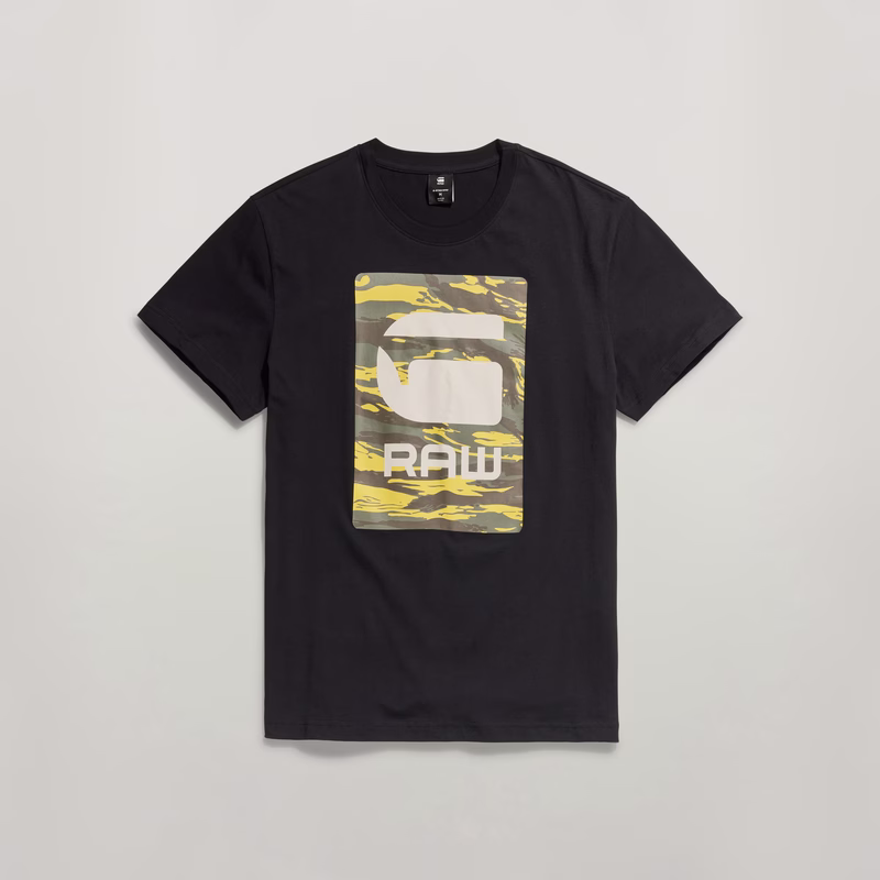 Camo Box Graphic T-Shirt
