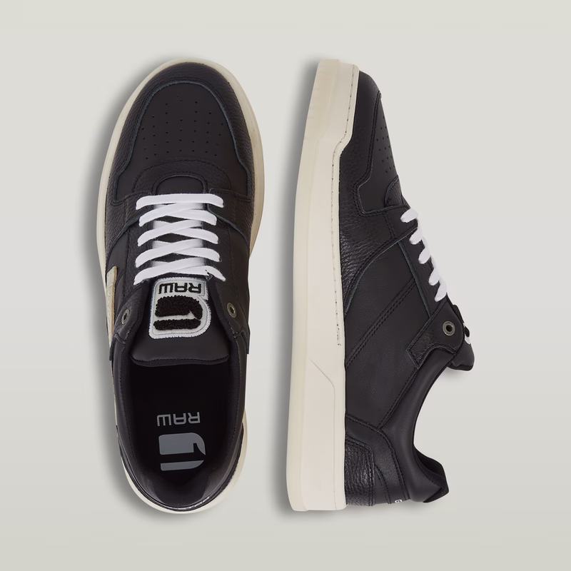 Grid Lea Sneakers