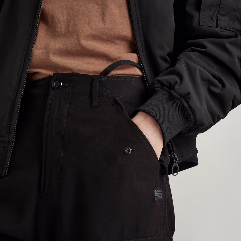 Cargo Cropped Drawcord Pants