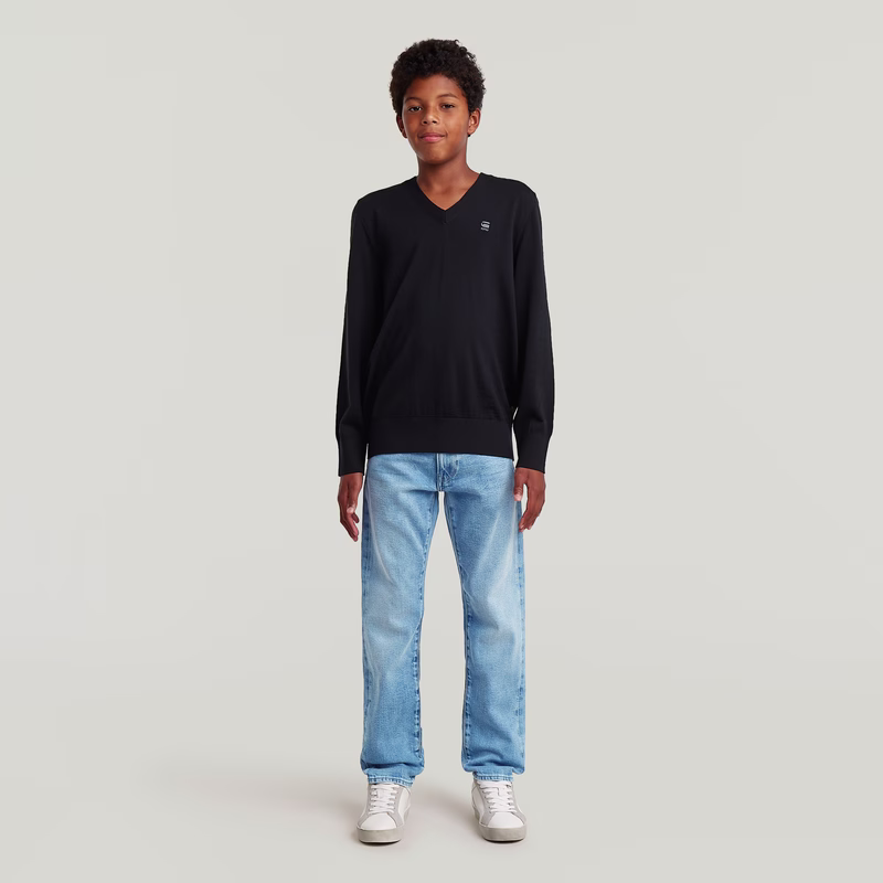 Boys Basic V Neck Knit
