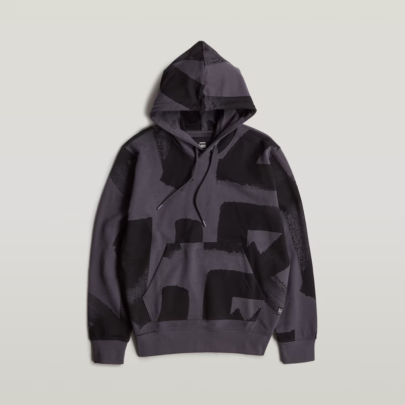 Calligraphy Allover Hooded Sweater