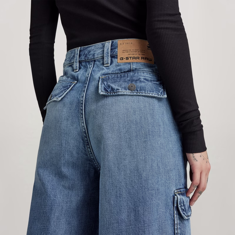 Mega Cargo Pants Denim