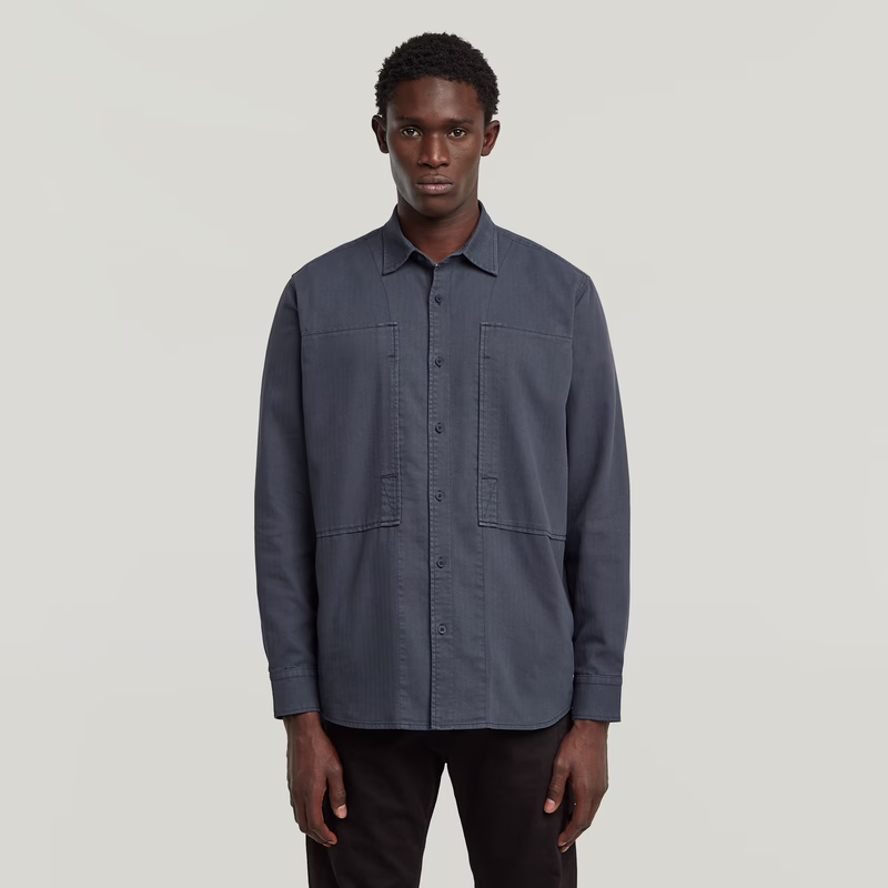 Panelled Pocket Regular Shirt