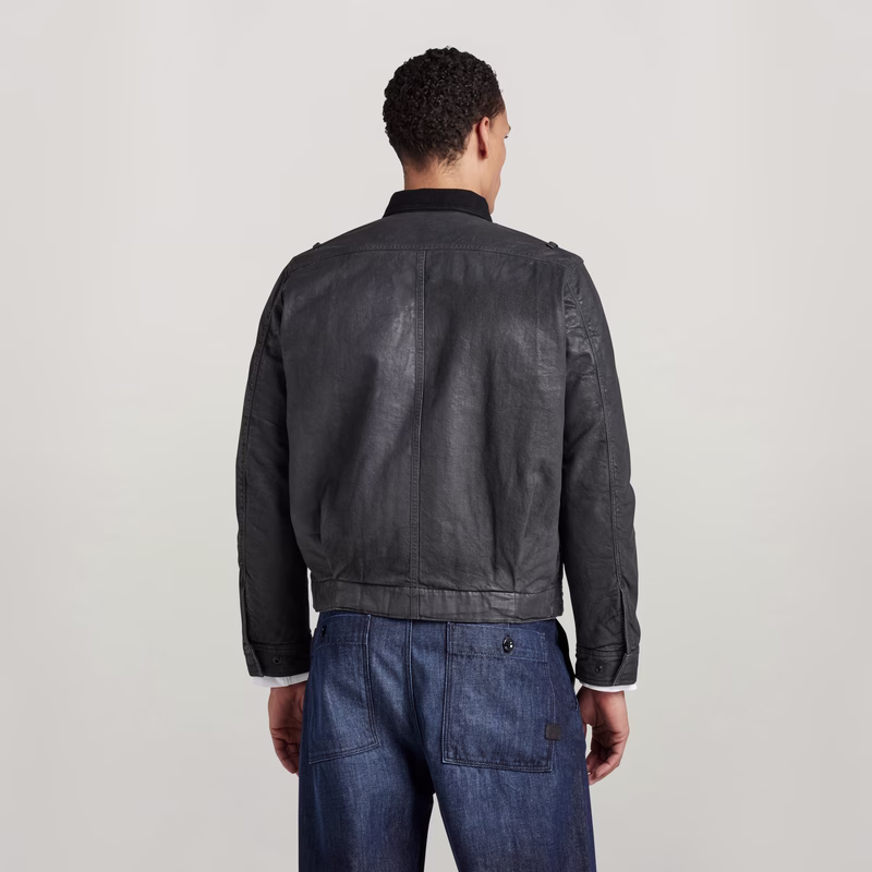 Unisex Utility Flap Pocket Lined Jacket
