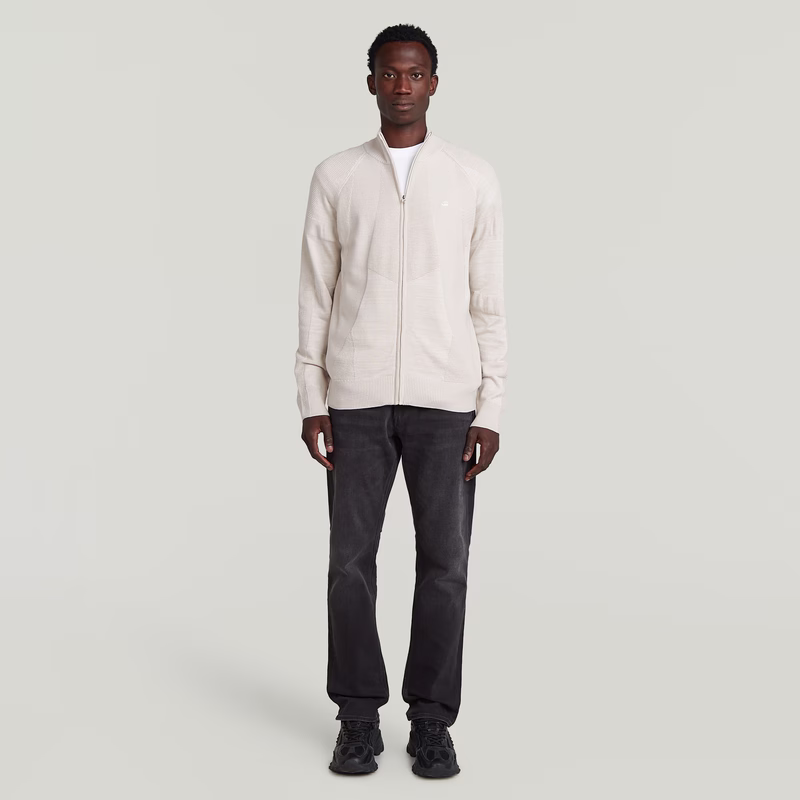 3D Biker Full Zip Knit
