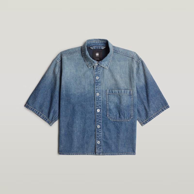 Boxy Relaxed 1-Pocket Shirt