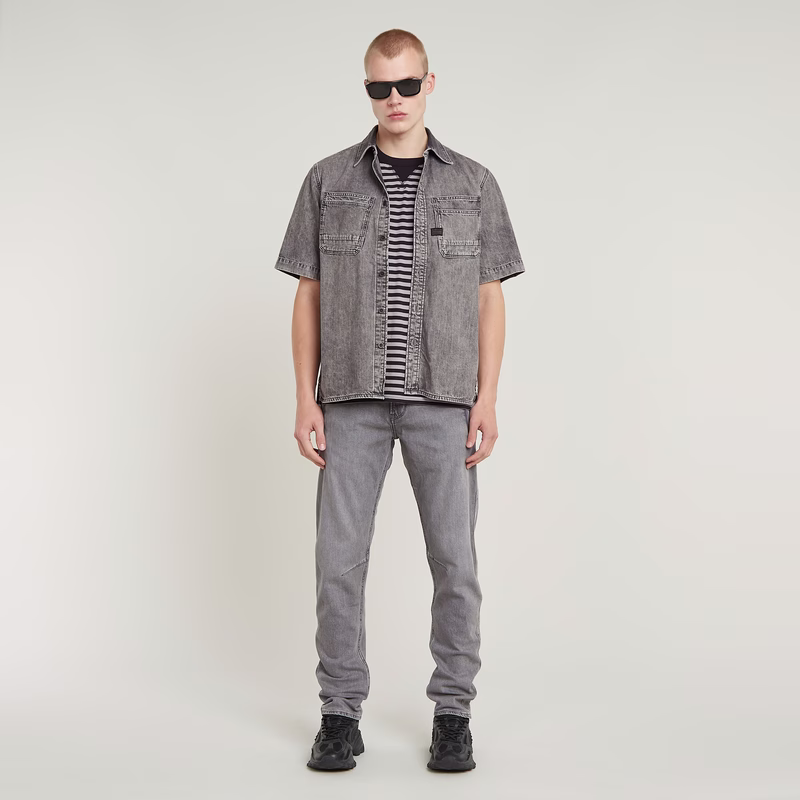 Slanted Double Pocket Shirt
