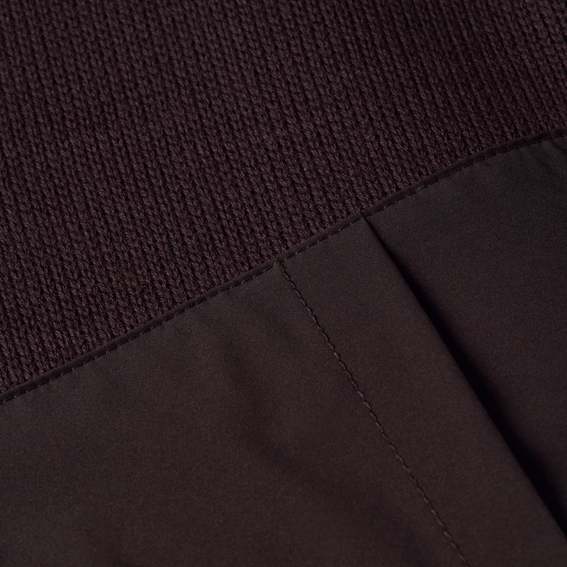 Fabric Mix Knit Jacket