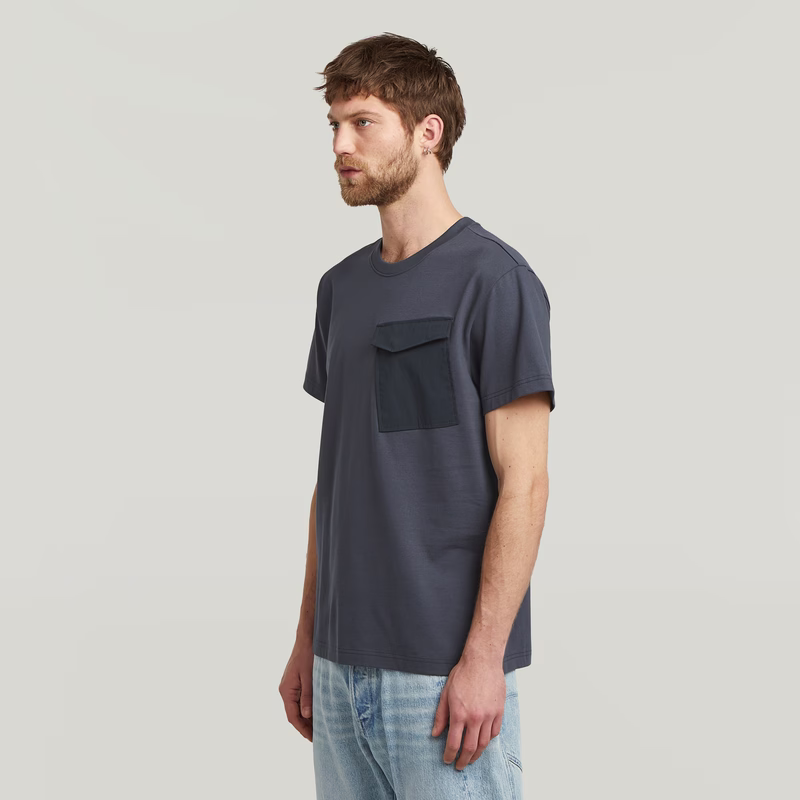 Fabric Mix Pocket T-Shirt