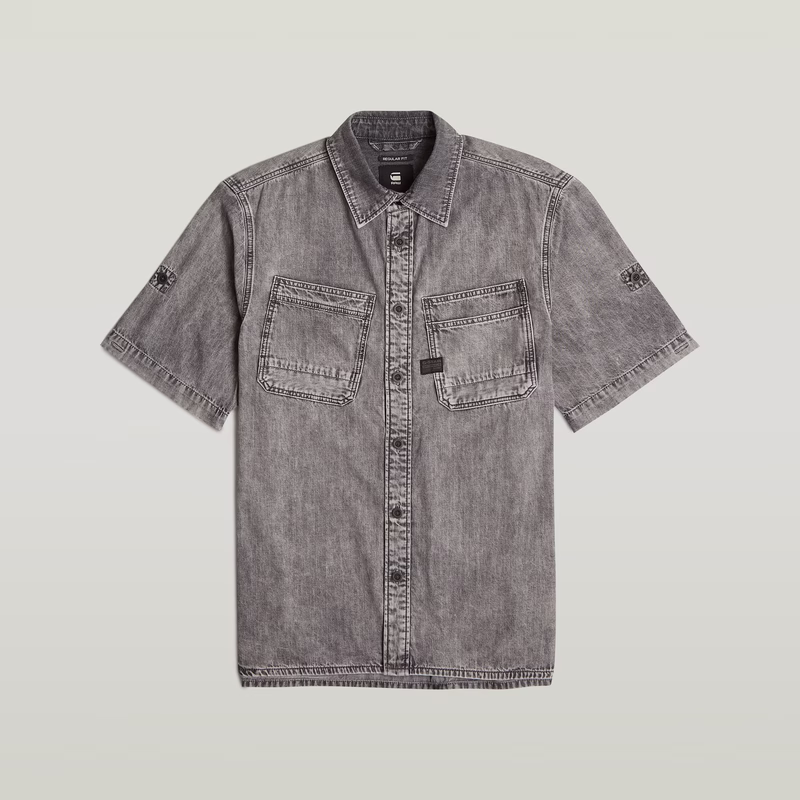Slanted Double Pocket Shirt