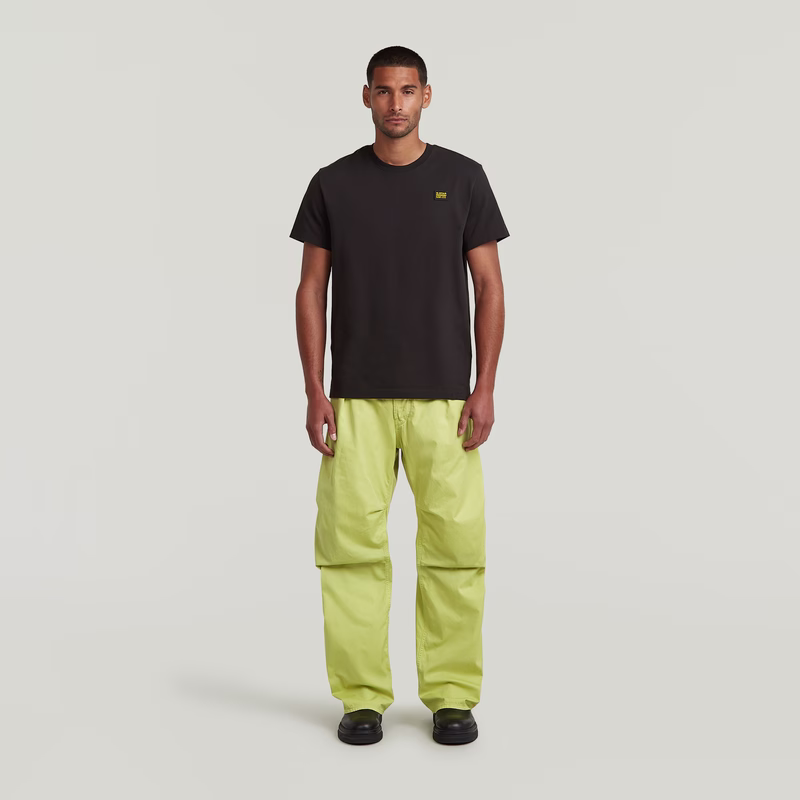 Pleated 3D Denim Pant