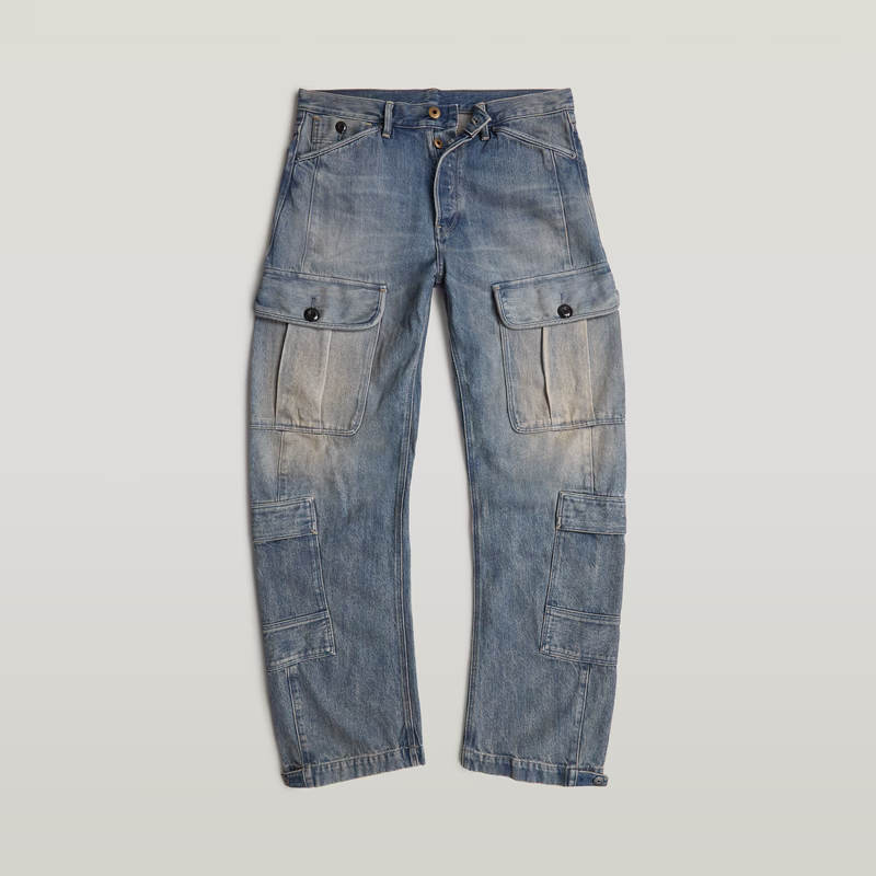 Bend 3D Cargo Loose Jeans