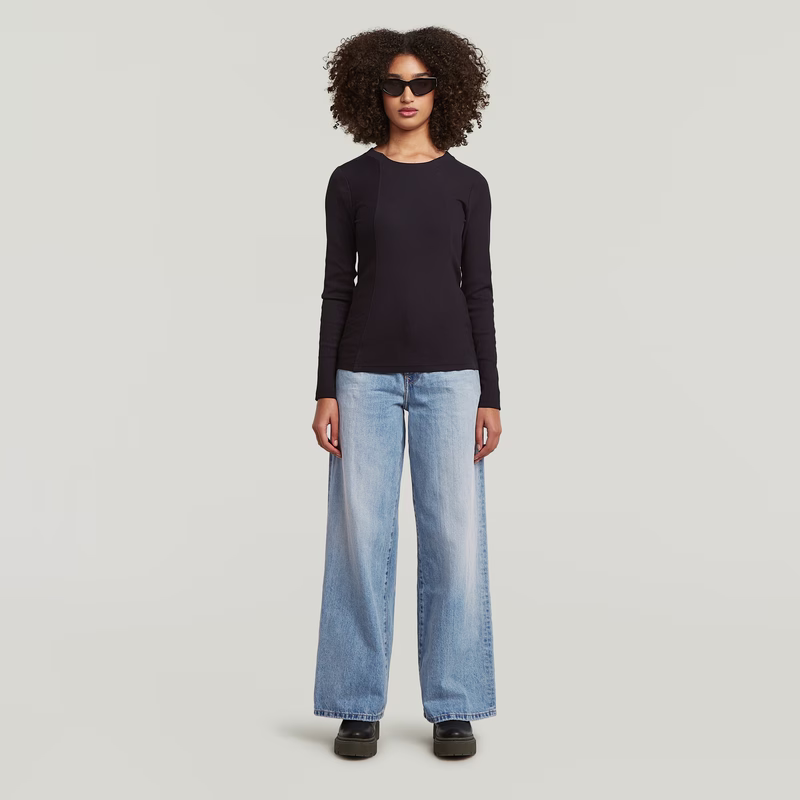 A-Line Slim Rib T-Shirt