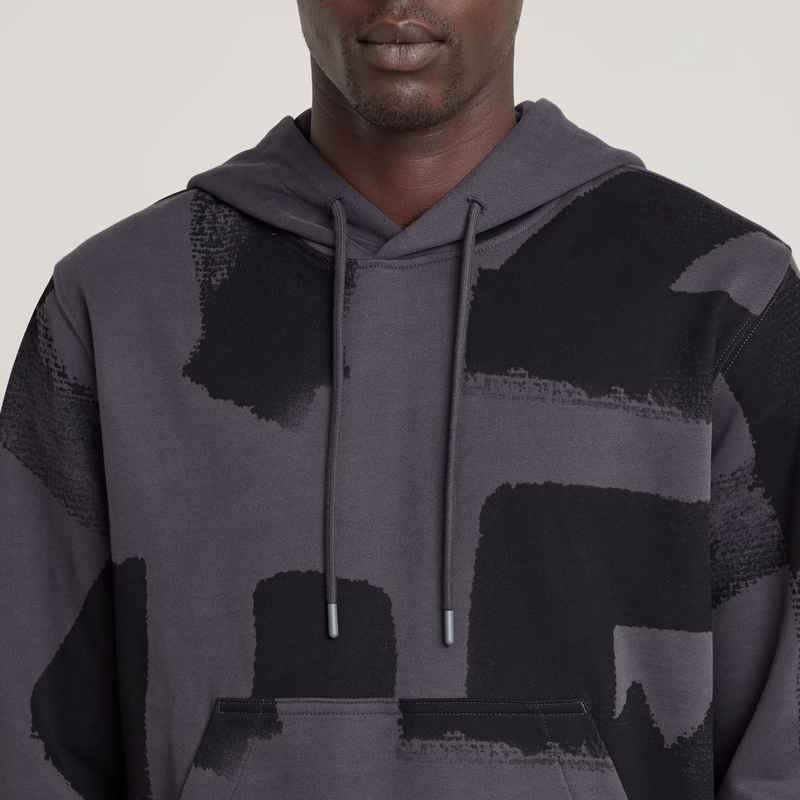 Calligraphy Allover Hooded Sweater