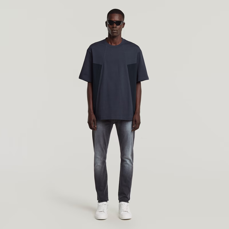 A-Line Woven Mix Boxy T-Shirt