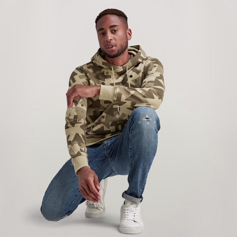 Arrow Camo Hooded Sweater