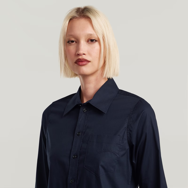 Slim Poplin Long Sleeve Shirt