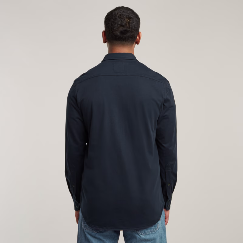 Jersey Shirt Marine Pockets