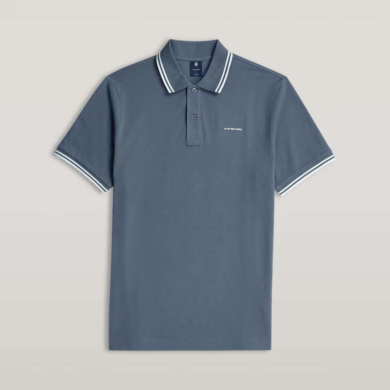 Chest Logo Striped Polo