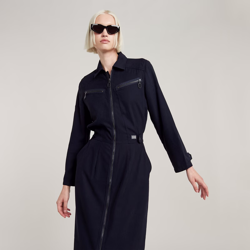 Zip Through Dress