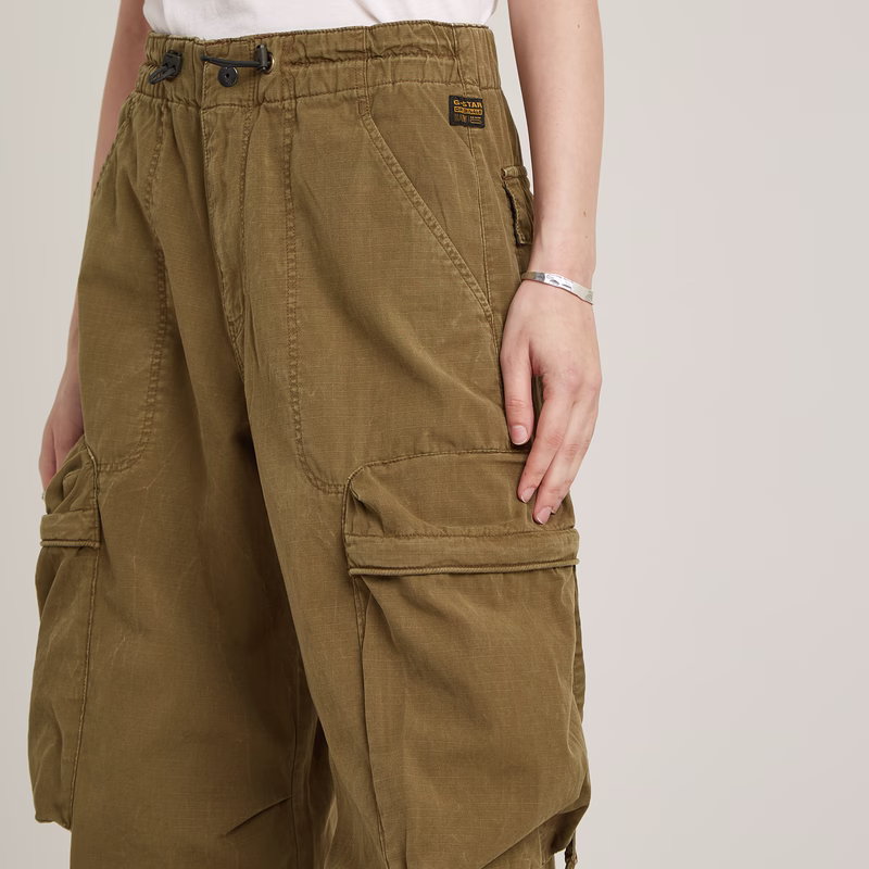 Balloon Cargo High Waist Pants