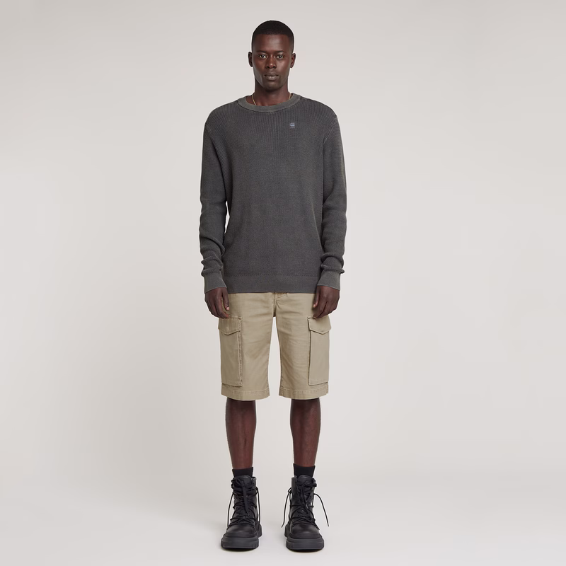 Serrated Knitted Sweater