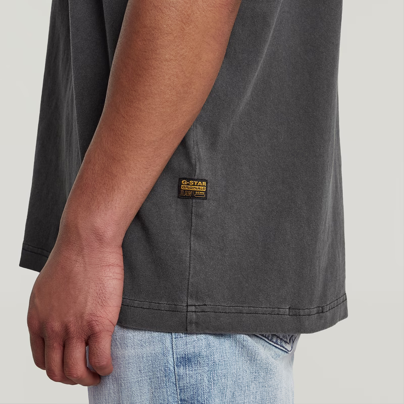 Multi Logo Overdyed Loose T-Shirt