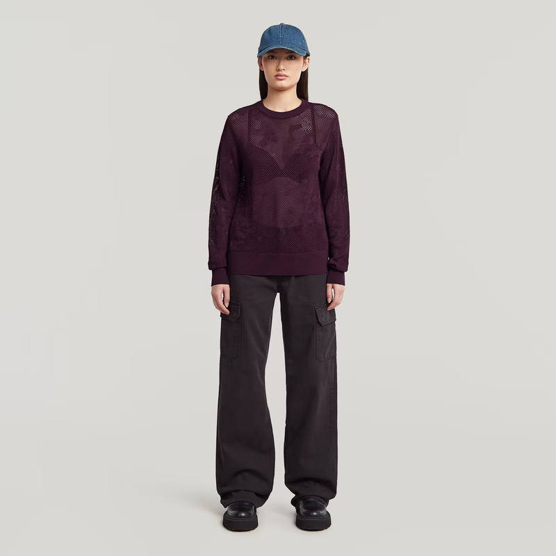 Pointelle Knit Pullover