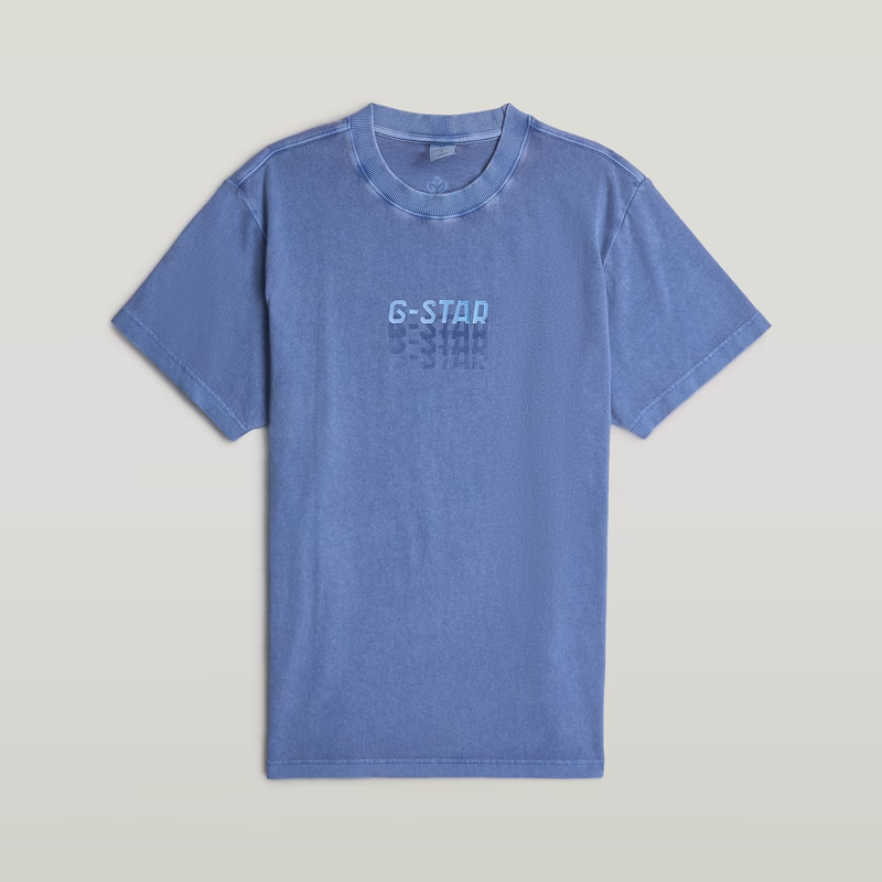 Multi Logo Overdyed Loose T-Shirt