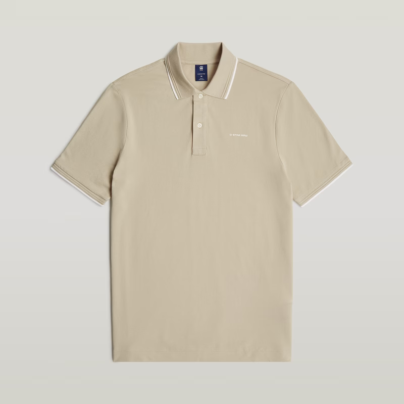 Chest Logo Striped Polo