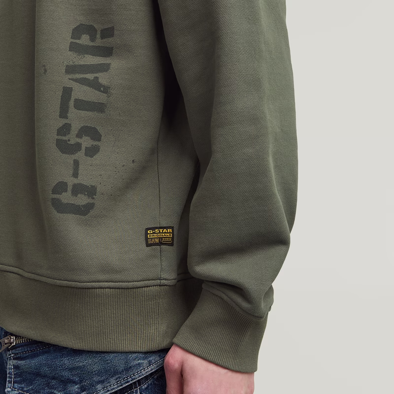 Sprayed 89 Graphic Loose Sweater