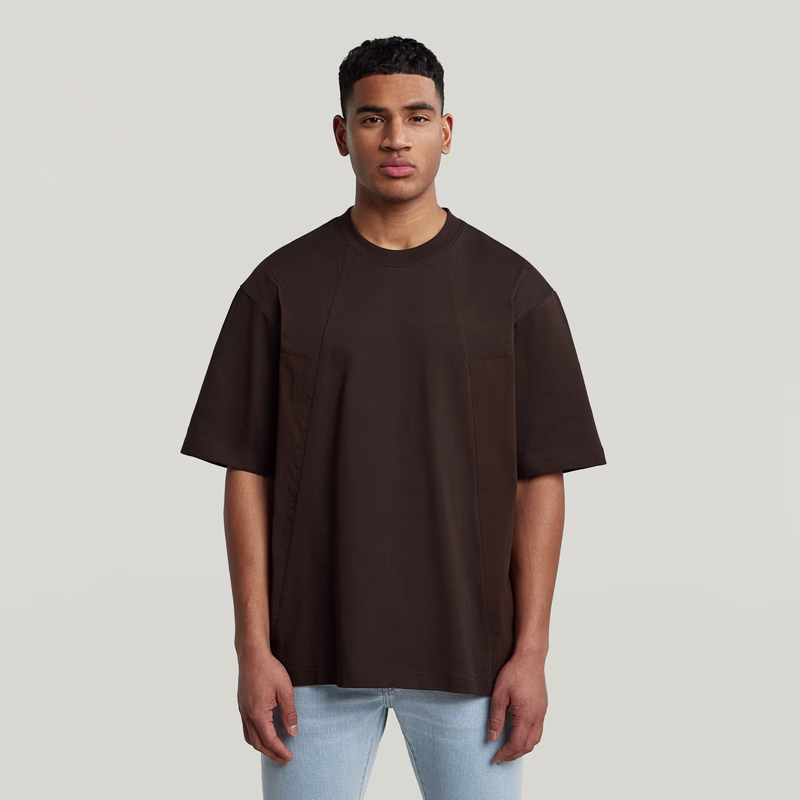 A-Line Woven Mix Boxy T-Shirt