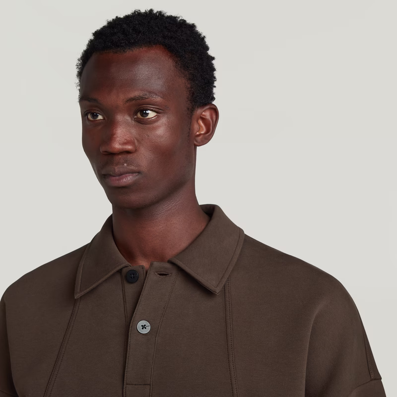 Scuba Polo Collar Loose Sweater