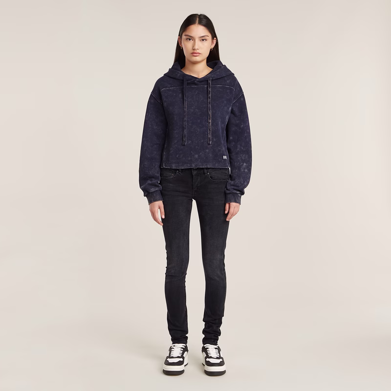 Overdyed Loose Hooded Sweater
