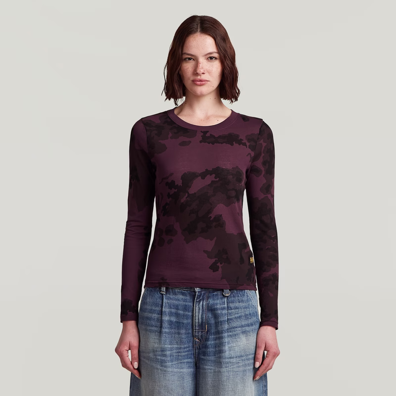 Allover Print Slim T-Shirt