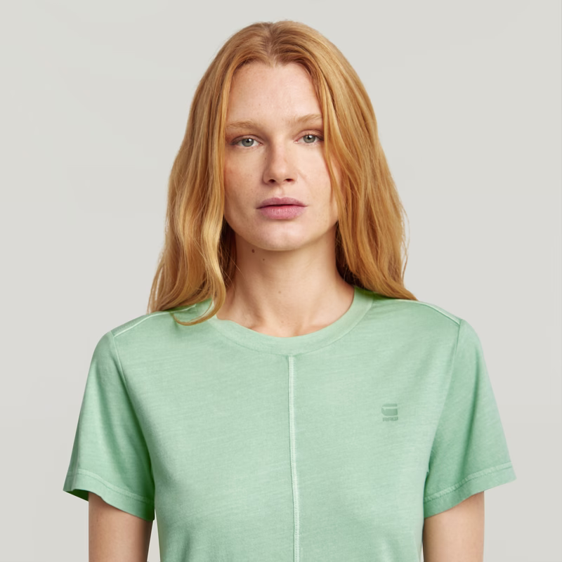 Overdyed Front Seam T-Shirt