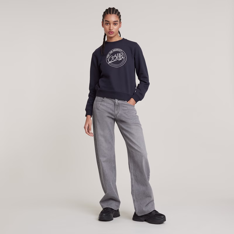 Large Logo Crew Sweater