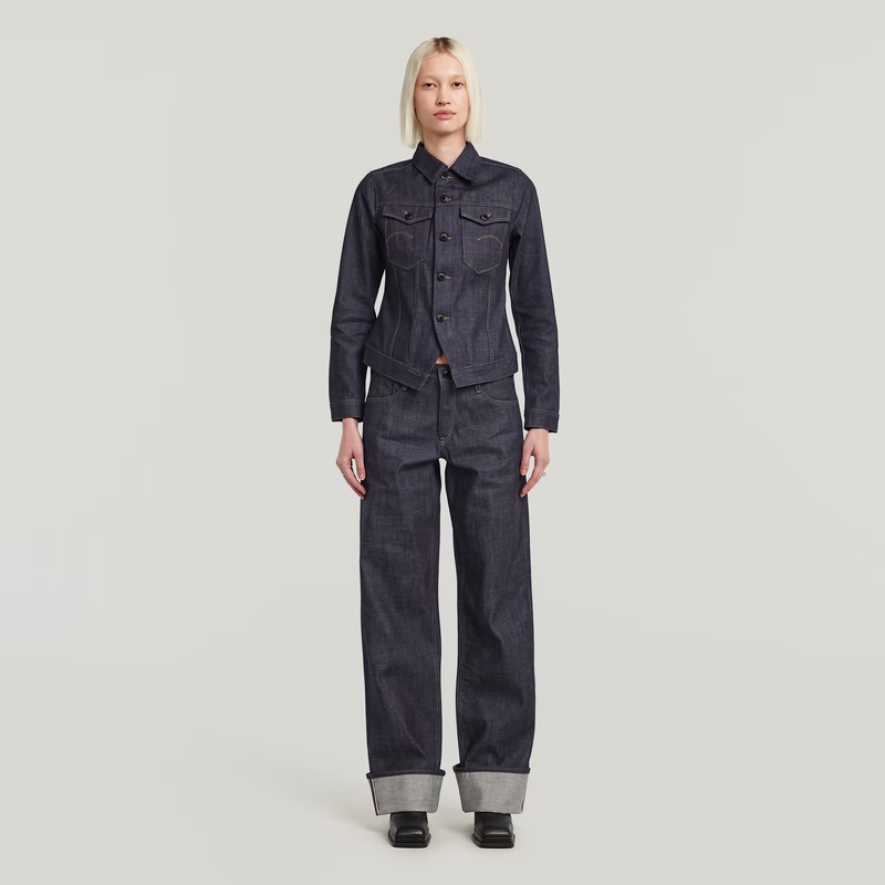 Pitched Hem Slim Selvedge Jacket