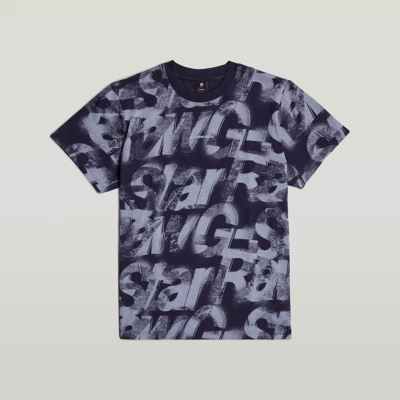 Sprayed Letters Loose T-Shirt