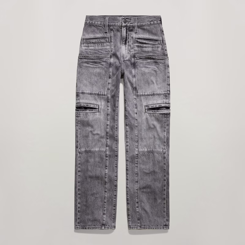 Viktoria Utility High Straight Jeans