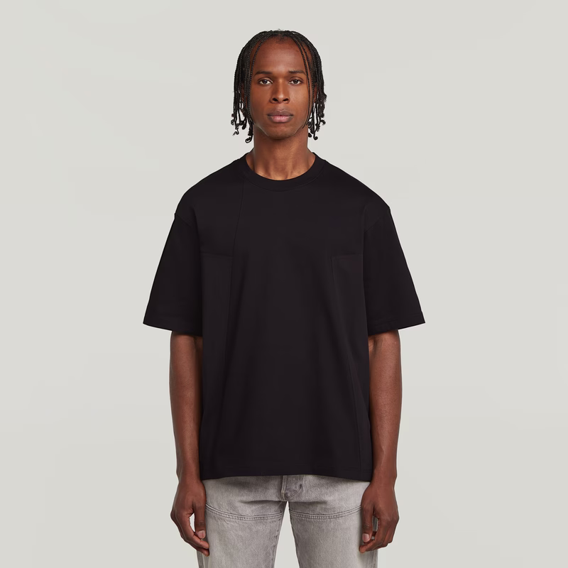 A-Line Woven Mix Boxy T-Shirt