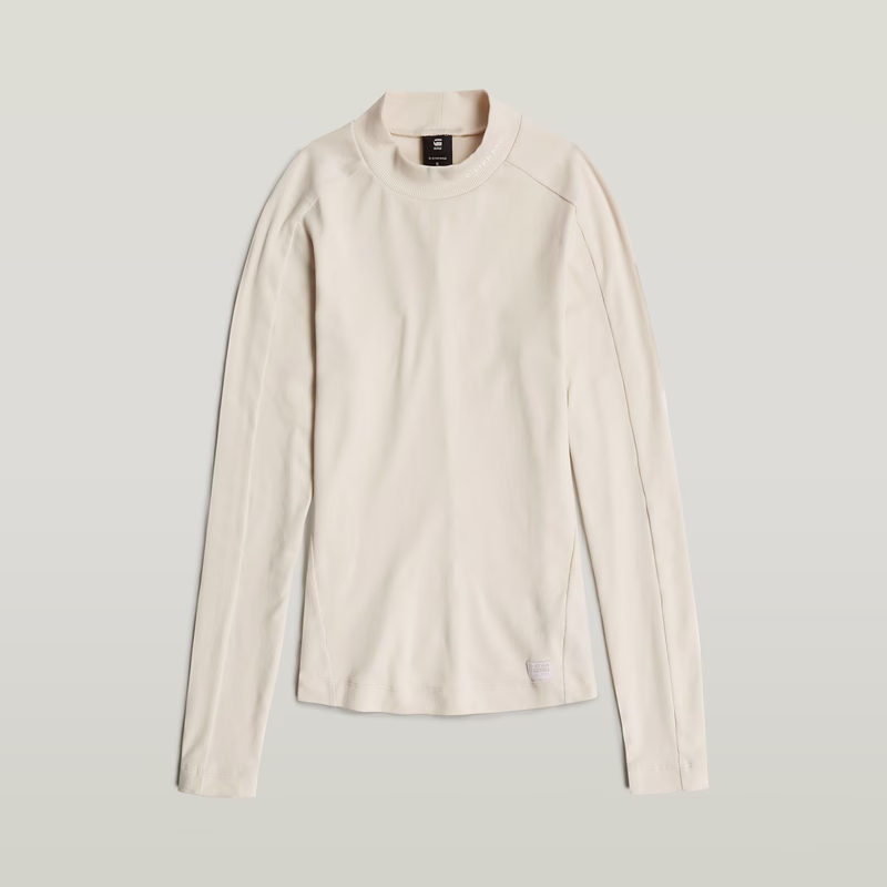 Slim Rib Mock Top