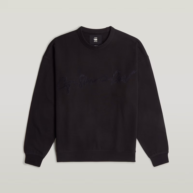 Chenille G-Script Loose Sweater