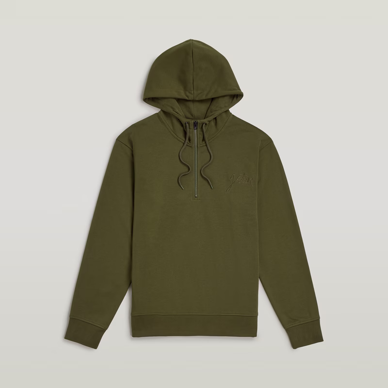 Script Half Zip Hoodie