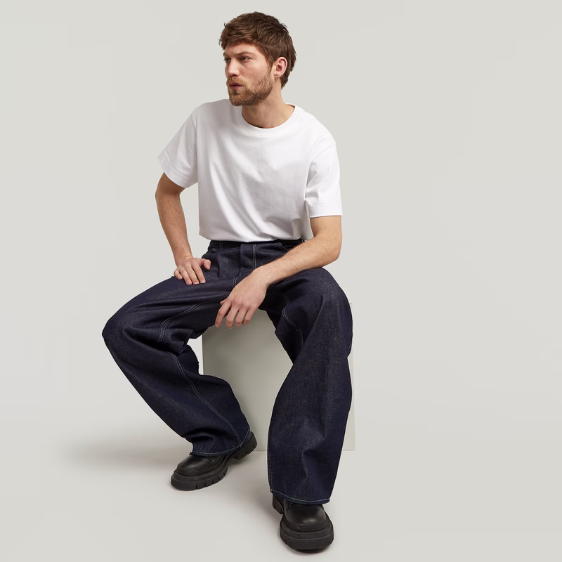 Long Pocket Loose Jeans