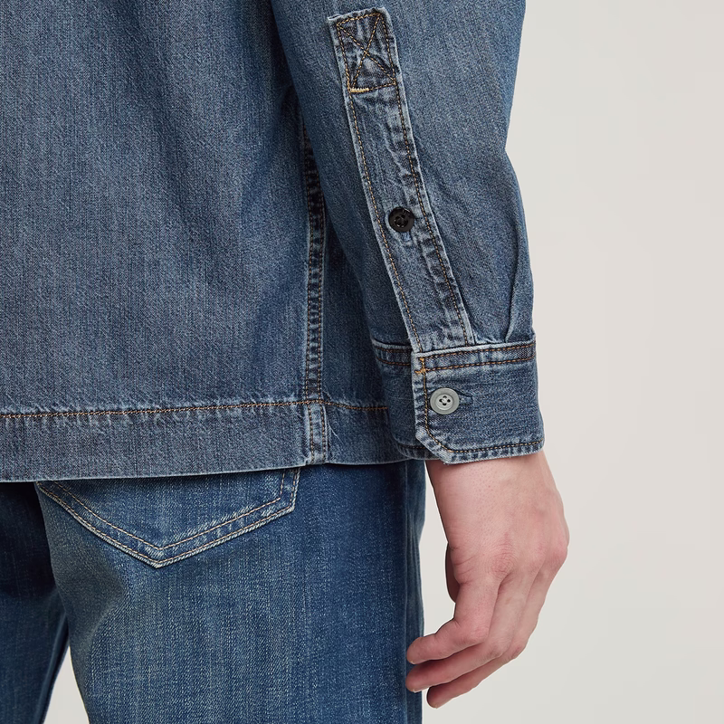 1-Pocket Regular Denim Shirt