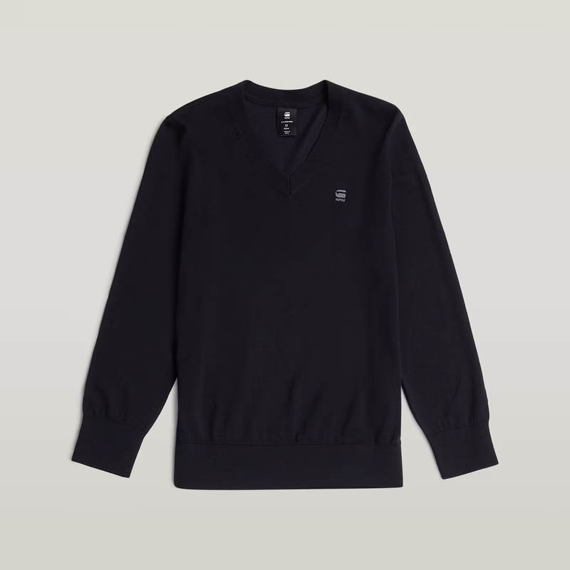 Boys Basic V Neck Knit