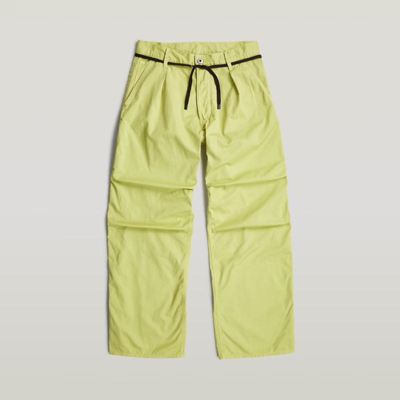 Pleated 3D Denim Pant
